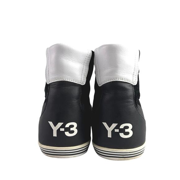 Y-3 Yohji Yamamoto x Adidas High Top Wedge Sneakers Black  Adidas Y-3 Yohji Yamamoto Women\'s Black Gray Suede High Top Sneakers Shoes Sz 7